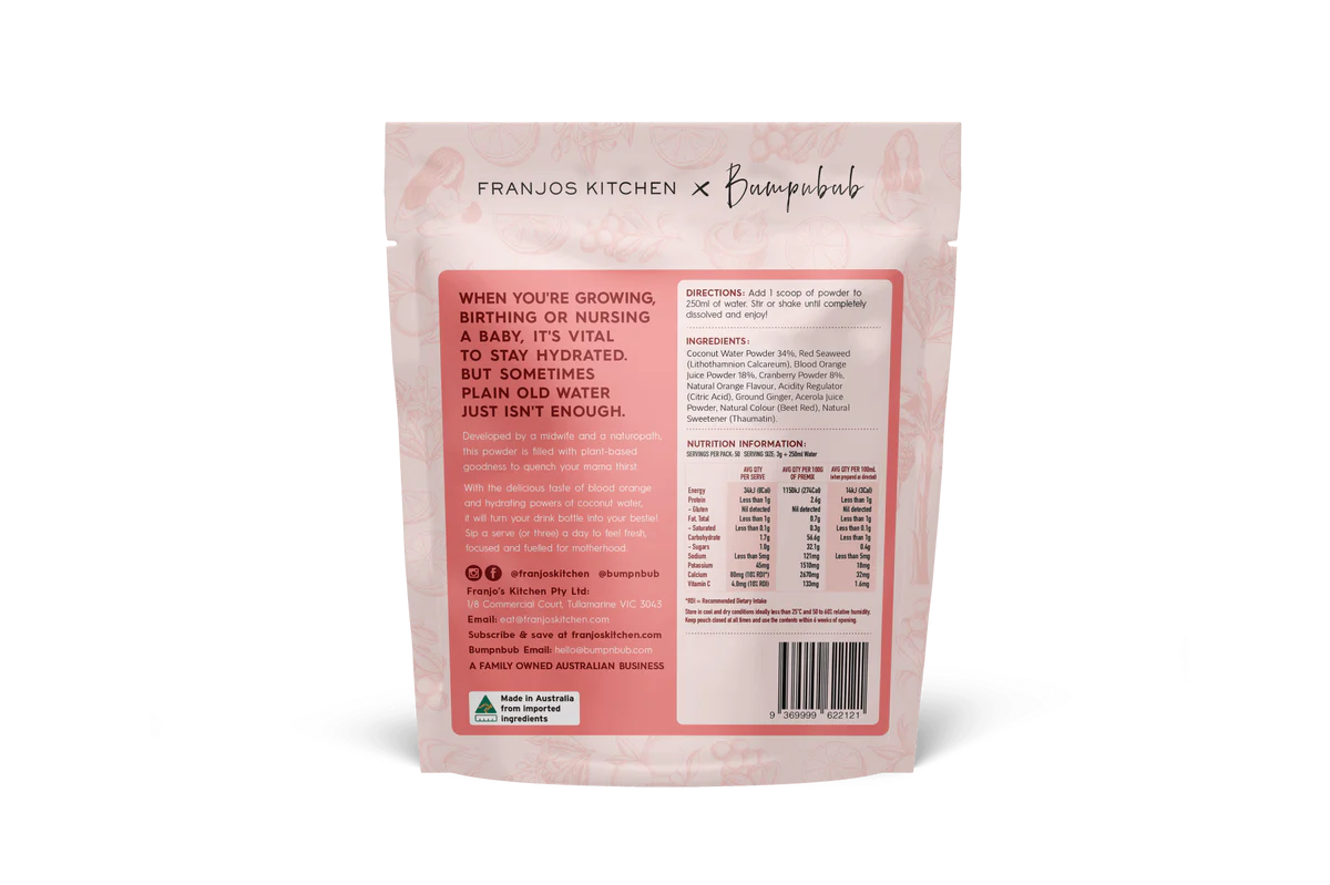 Franjos Kitchen Hydration Powder Orange Coconut