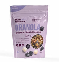 Freshness Finefoods Granola Boysenberry Macadamia Crunch G/F