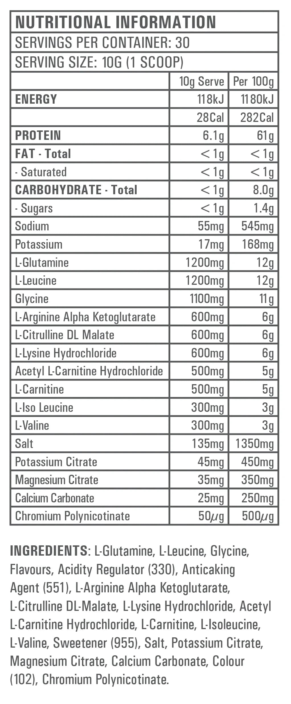 Gen-Tec Amino Lean