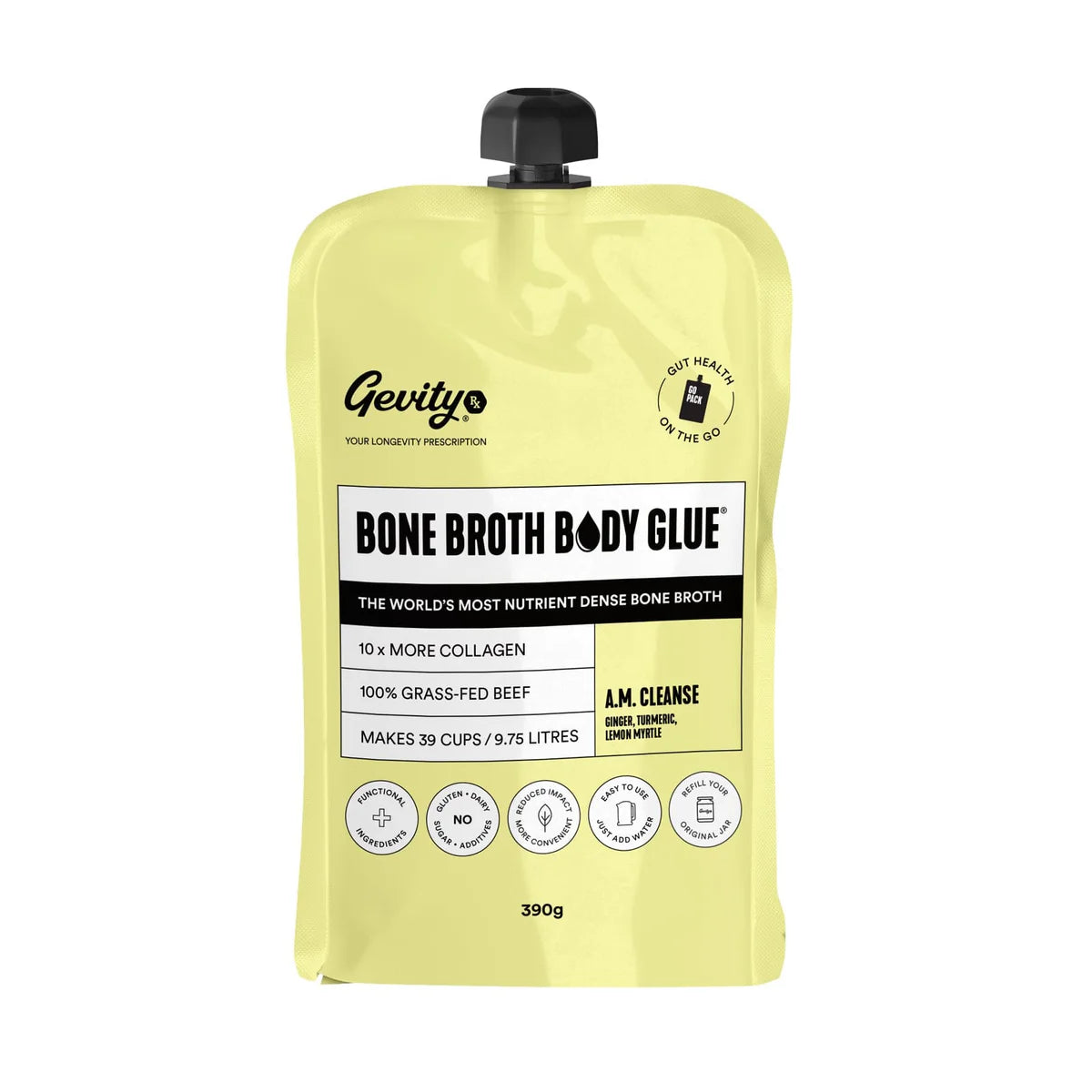 Gevity Rx BoneBroth Body Glue Natural Go Pouch