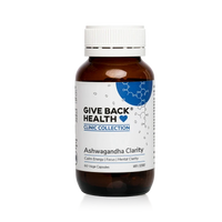 Give Back Health Clinic Collection Ashwaganda Clarity | Mr Vitamins