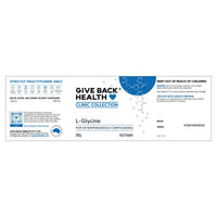 Give Back Health Clinic Collection L-Glycine Oral Powder | Mr Vitamins