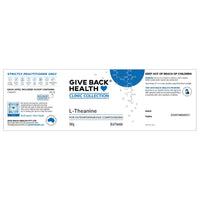 Give Back Health Clinic Collection L-Theanine Oral Powder | Mr Vitamins