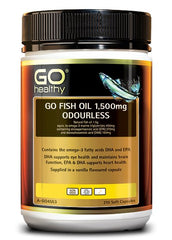 GO Healthy Fish Oil 1,500mg Odourless 210 Softgel Caps