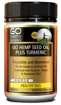 GO Healthy Hemp Seed Oil Plus Turmeric | Mr Vitamins