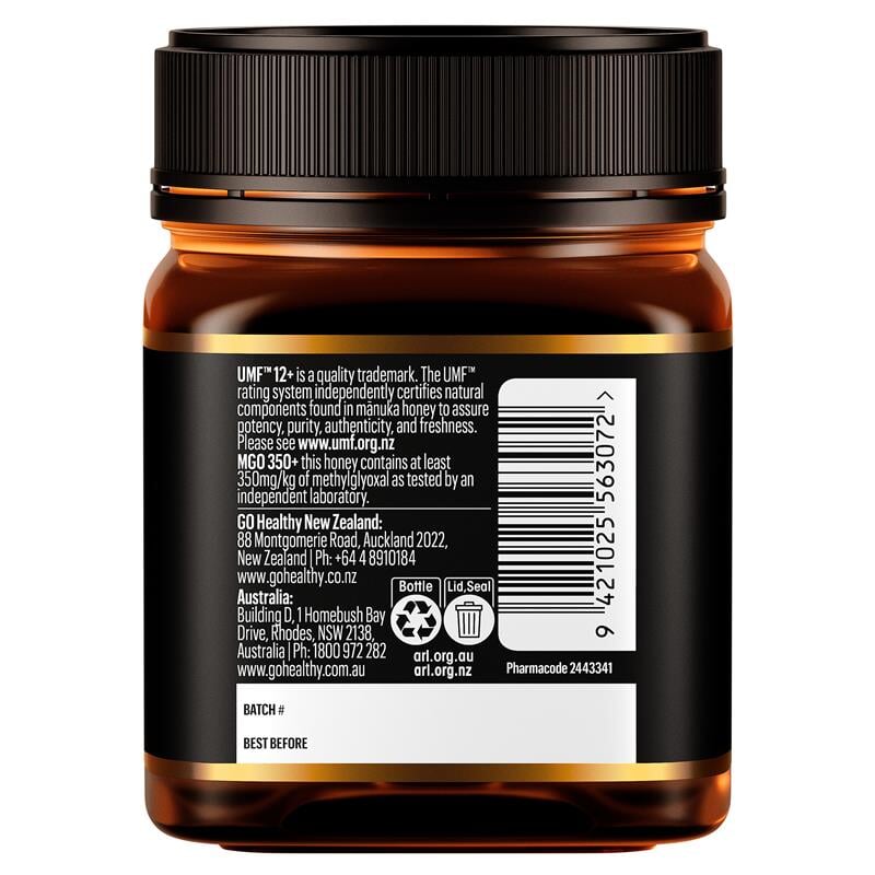 GO Manuka Honey UMF 12 (MGO 356) | Mr Vitamins