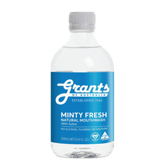 Grants Alcohol Free Natural Mouthwash Mint Flavoured
