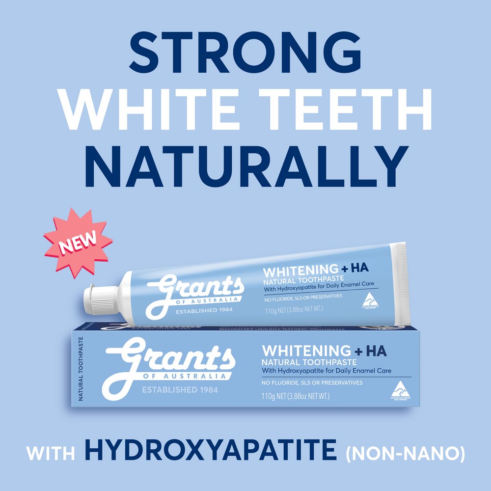 Grants Natural Whitening Toothpaste with HA+ Travel size | Mr Vitamins