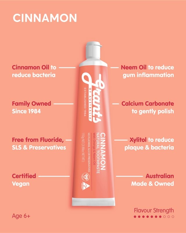Grants Toothpaste Tube Cinnamon | Mr Vitamins