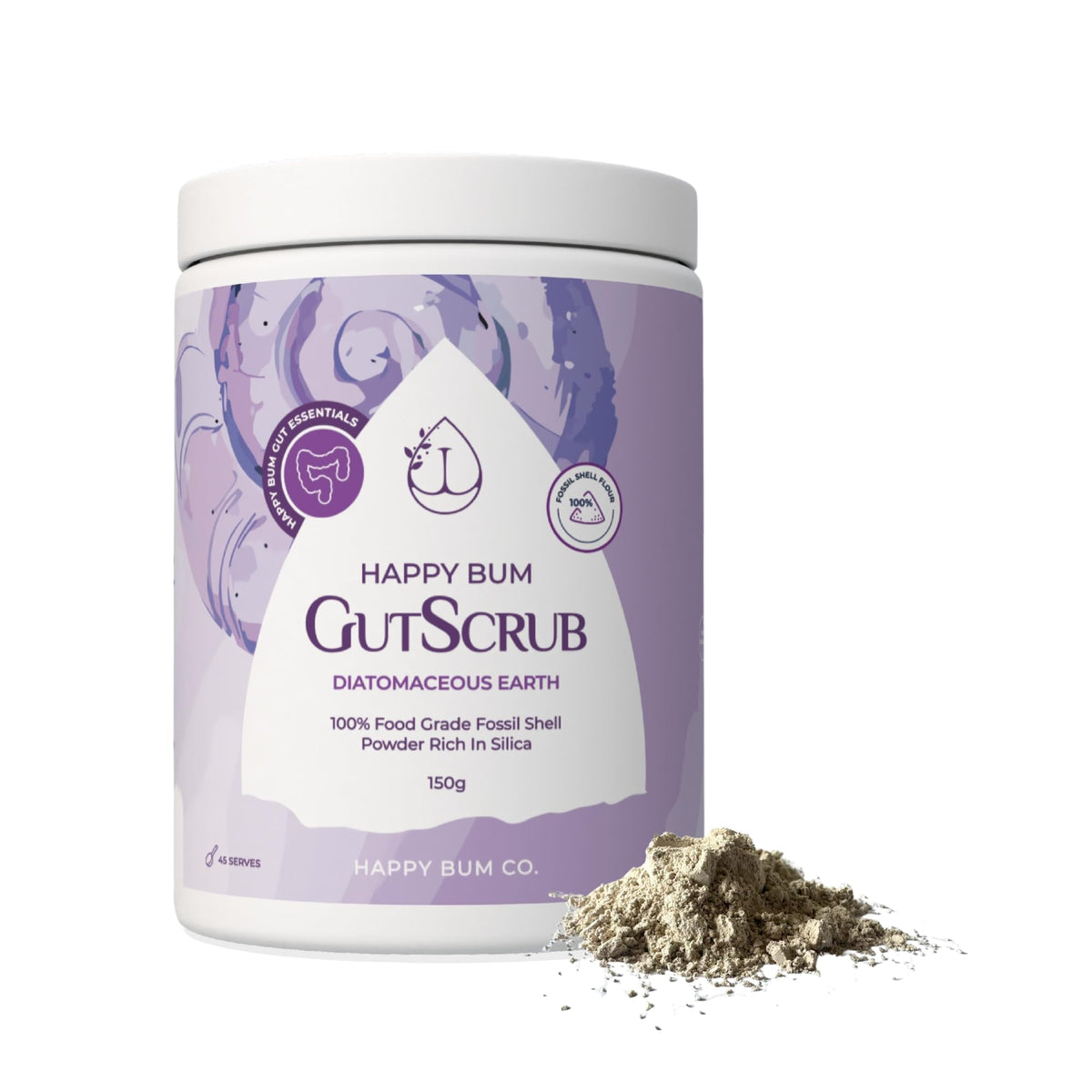 HAPPY BUM Gut Scrub Diatomaceous Earth | Mr Vitamins