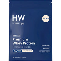 HAPPY WAY Men's Premium Whey Protein Powder Vanilla