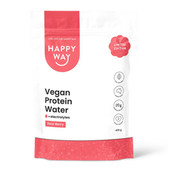 HAPPY WAY Vegan Protein Water Powder Sour Berry