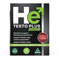 He Testo Plus Formula 30 Tablets | Mr Vitamins