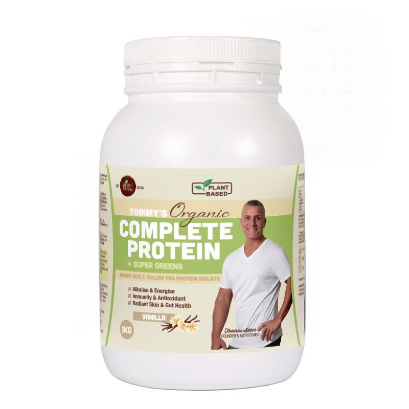 Health Addicts Tommys Organic Complete Protein + Super Greens