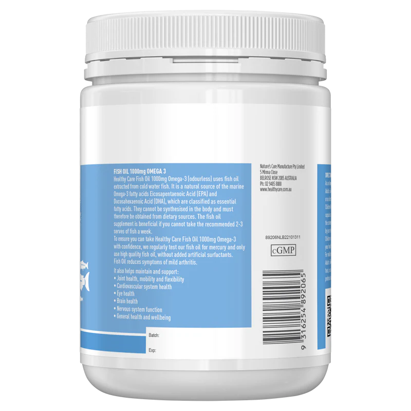 Healthy Care Fish Oil 1000mg Omega 3