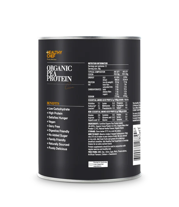 Healthy Chef Organic Pea Protein Cocoa