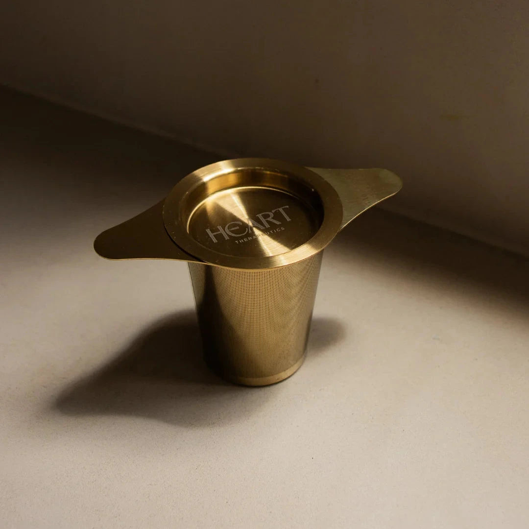 Heart Theraputics Premium Gold Teacup Infuser | Mr Vitamins