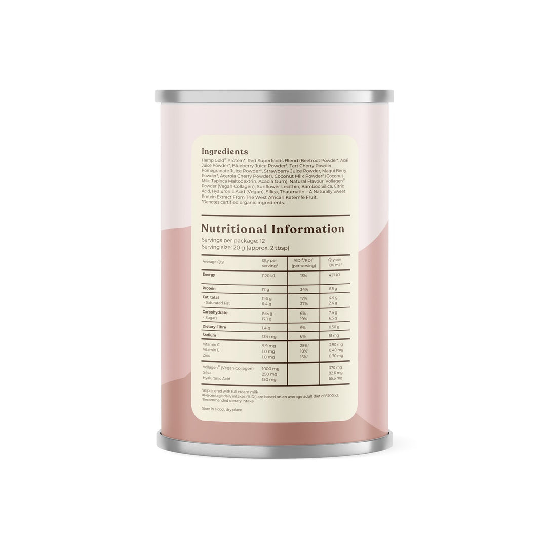 Hemp Foods Australia Plant-Based Collagen+ Berry