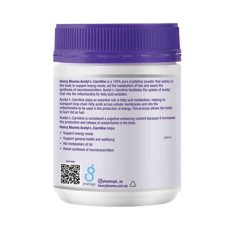Henry Blooms Acetyl L-Carnitine Powder | Mr Vitamins
