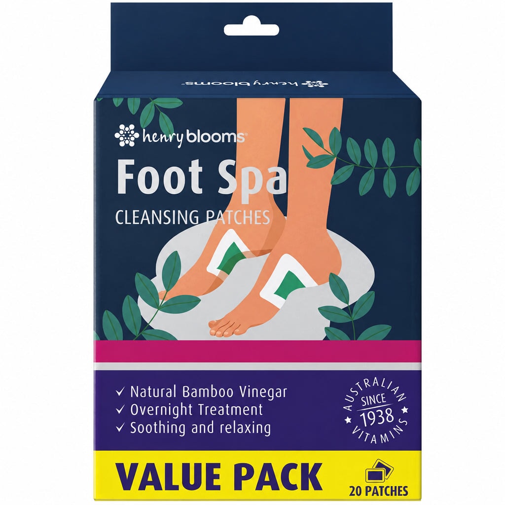 Henry Blooms Foot Spa Cleansing Patches | Mr Vitamins