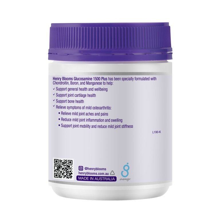Henry Blooms Glucosamine 1500mg Plus | Mr Vitamins