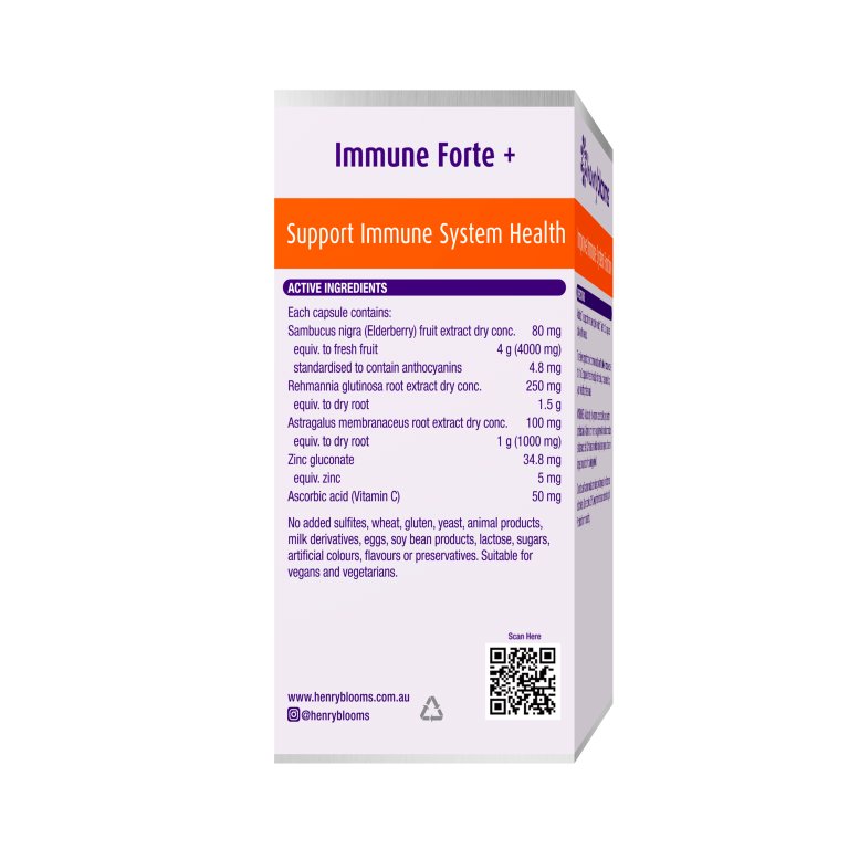 Henry Blooms Immune Forte+ | Mr Vitamins