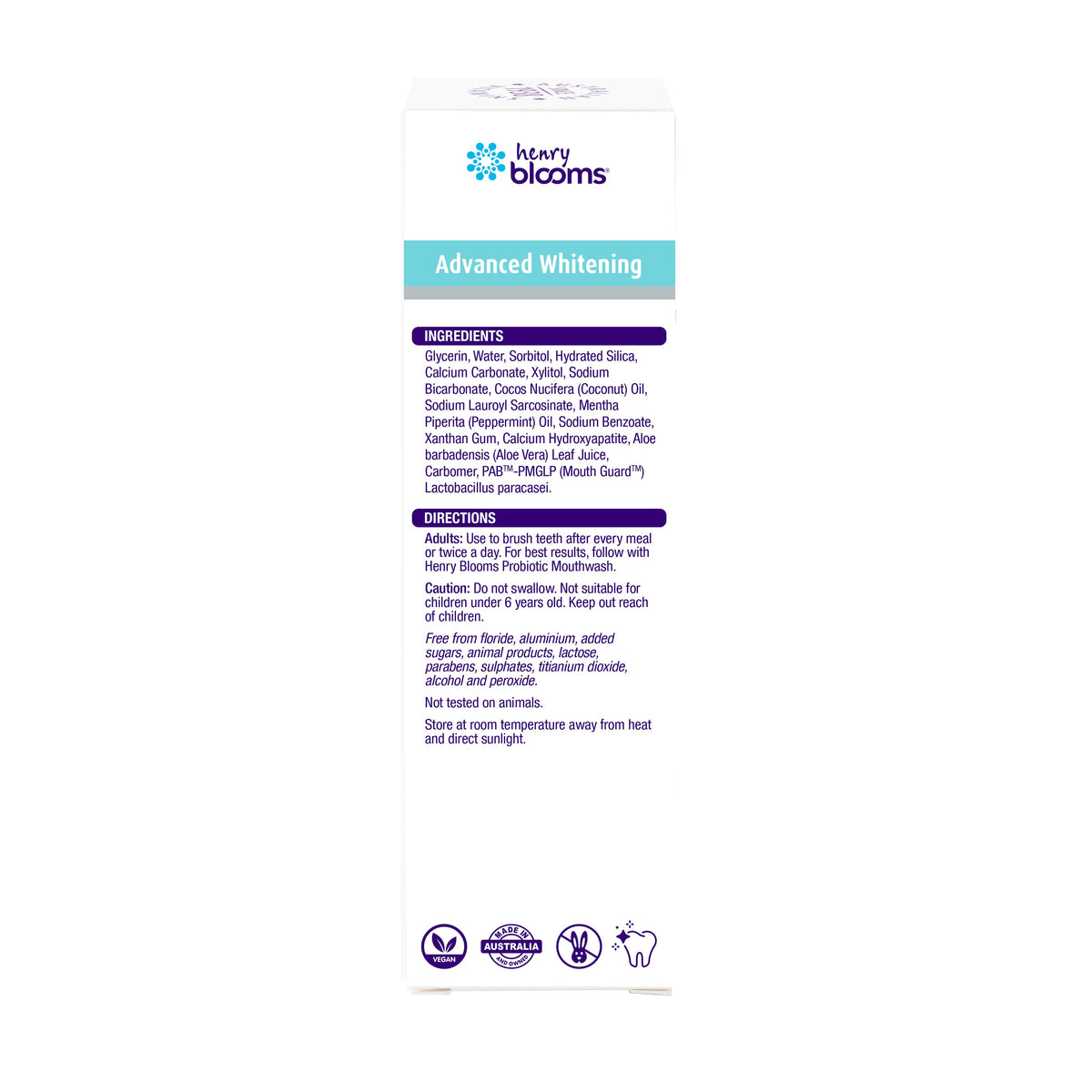 Henry Blooms Probiotic Toothpaste | Mr Vitamins