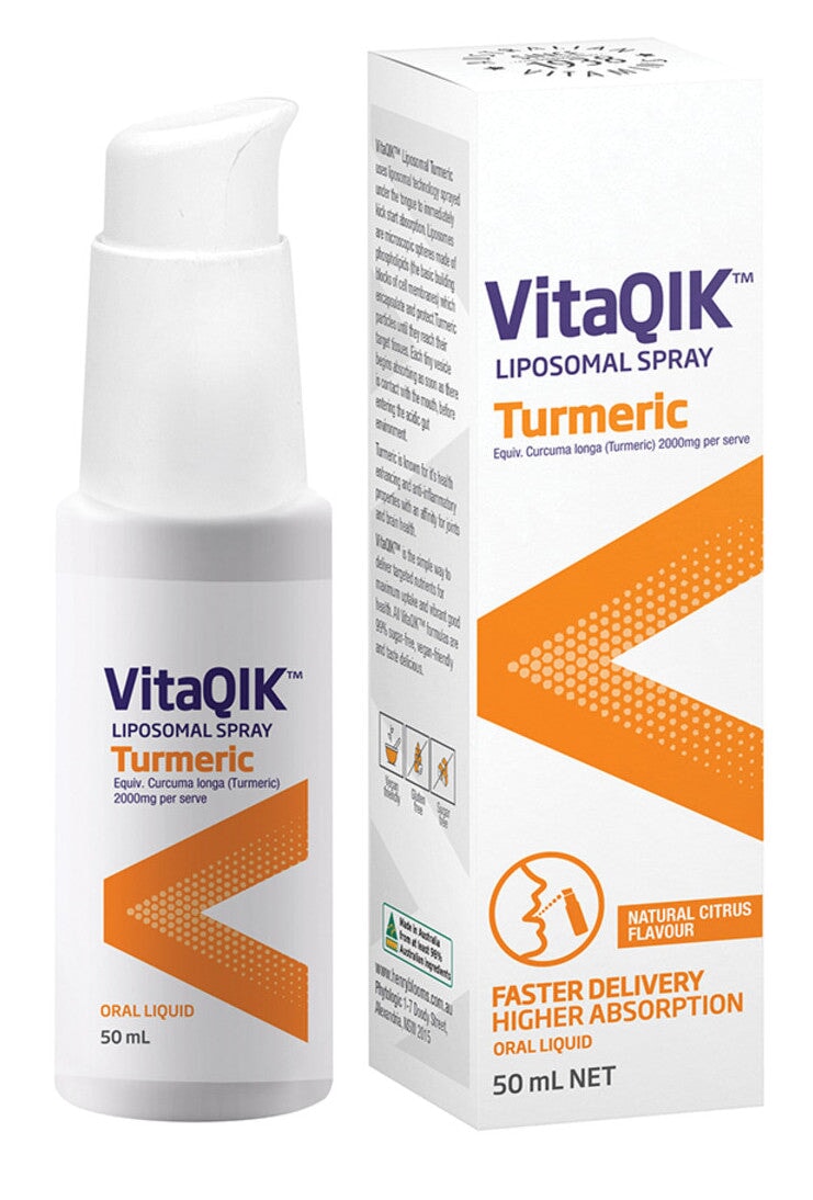 Henry Blooms VitaQIK Liposomal Spray Turmeric Oral Liquid | Mr Vitamins