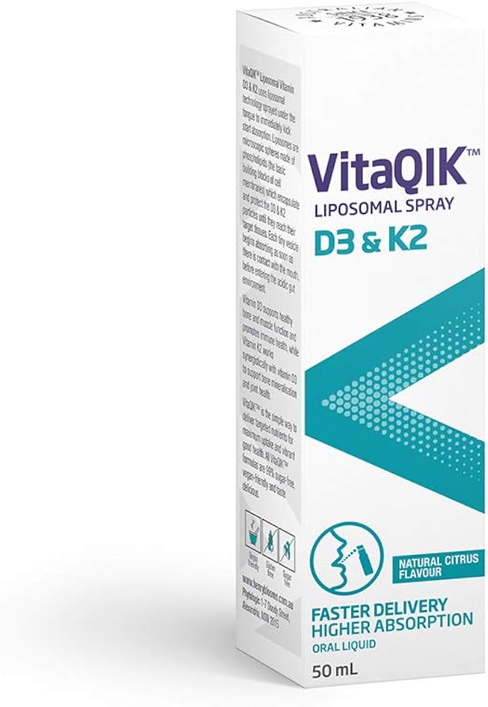 Henry Blooms VitaQIK Liposomal Vitamin D3 & K2 Oral Liquid | Mr Vitamins