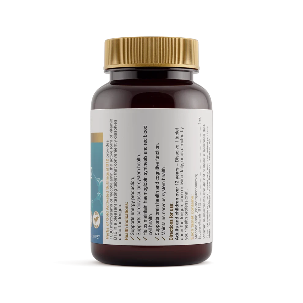 Herbs Of Gold Activated Sublingual B12 | Mr Vitamins