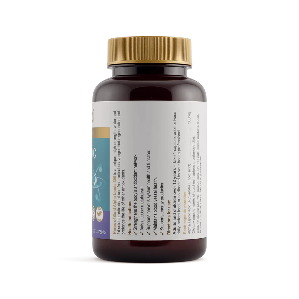 Herbs Of Gold Alpha Lipoic 300 | Mr Vitamins