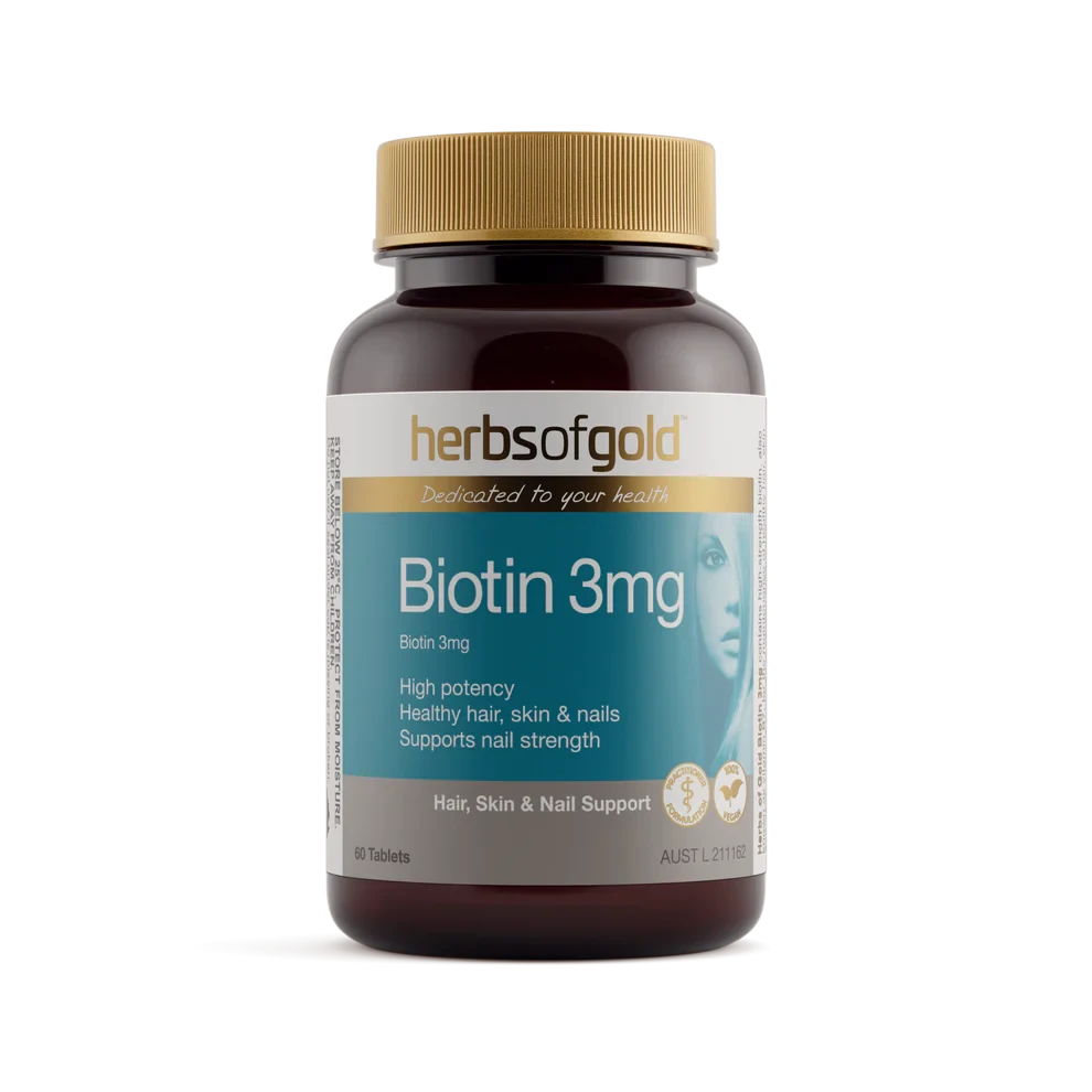Herbs Of Gold Biotin 3mg | Mr Vitamins