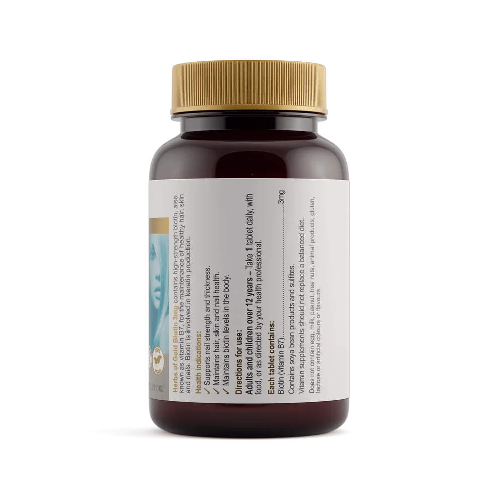 Herbs Of Gold Biotin 3mg | Mr Vitamins