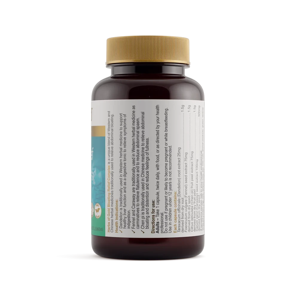 Herbs Of Gold Bloating Relief Complex | Mr Vitamins
