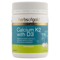 Herbs Of Gold Calcium K2 With D3 | Mr Vitamins