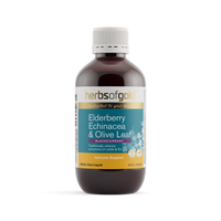 Herbs Of Gold Elderberry Echinacea & Olive Leaf Liquid | Mr Vitamins