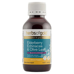 Herbs Of Gold Elderberry Echinacea & Olive Leaf Liquid