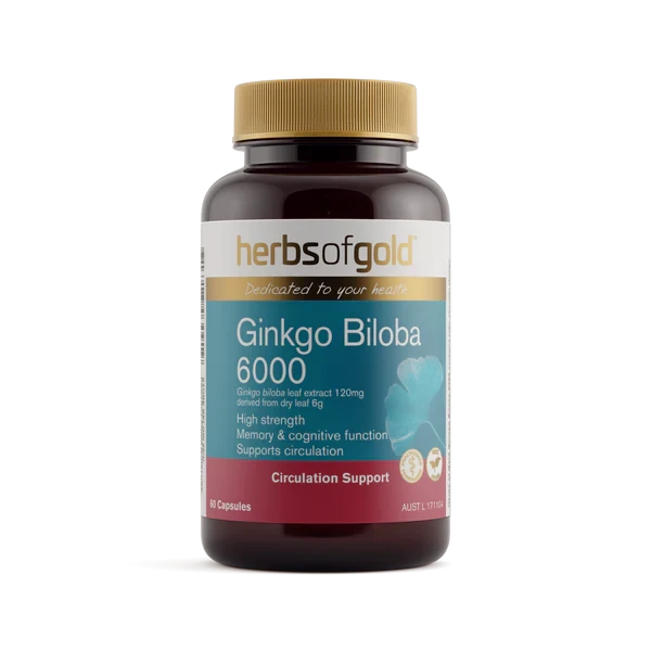 Herbs Of Gold Ginkgo Biloba 6000 | Mr Vitamins