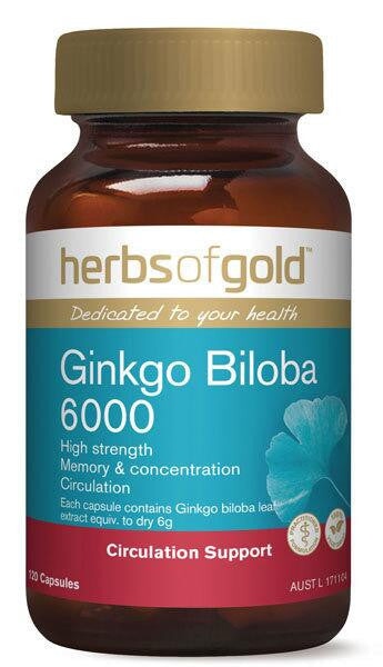Herbs Of Gold Ginkgo Biloba 6000 | Mr Vitamins
