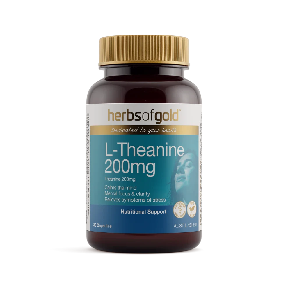 Herbs Of Gold L-Theanine 200mg | Mr Vitamins