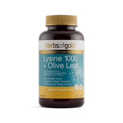 Herbs Of Gold Lysine 1000 + Olive Leaf
