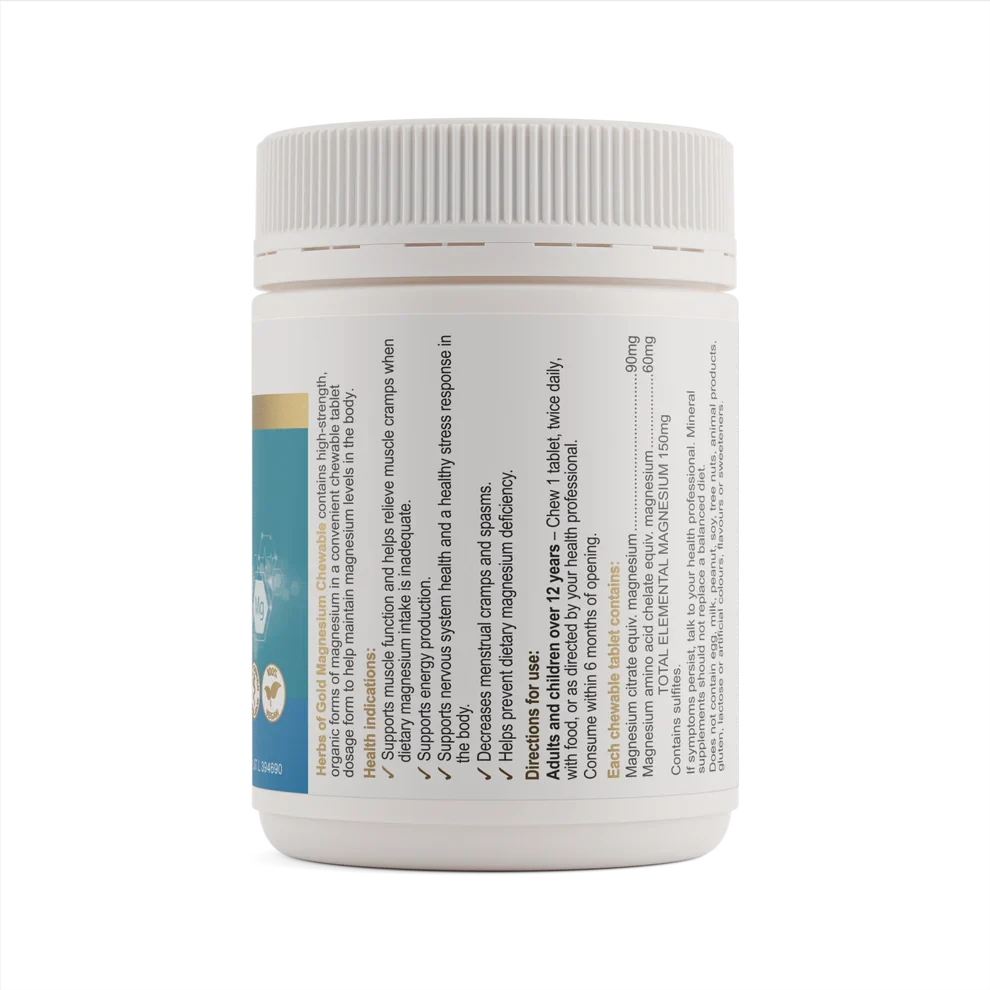 Herbs of Gold Magnesium Chewable | Mr Vitamins