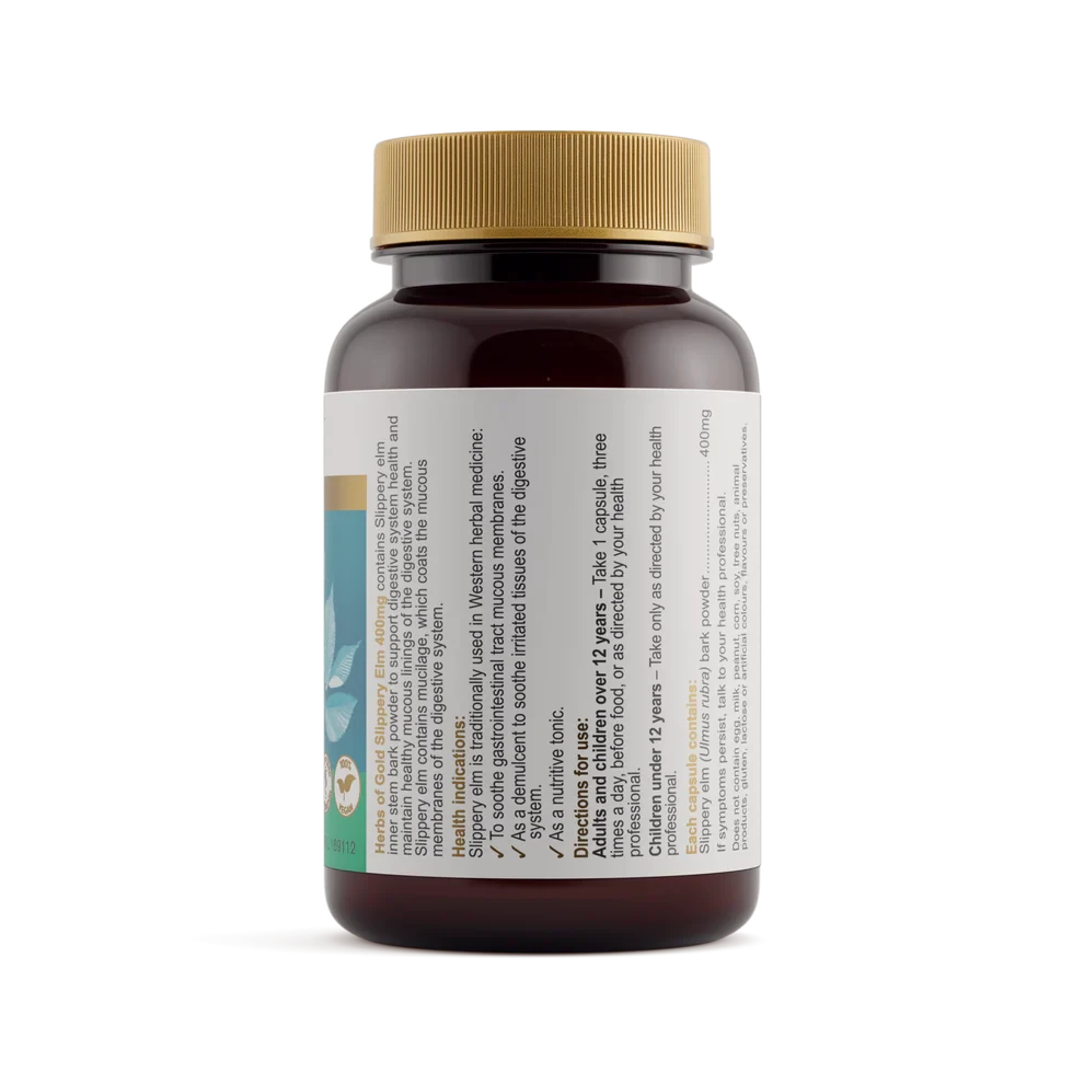 Herbs Of Gold Slippery Elm 400mg | Mr Vitamins