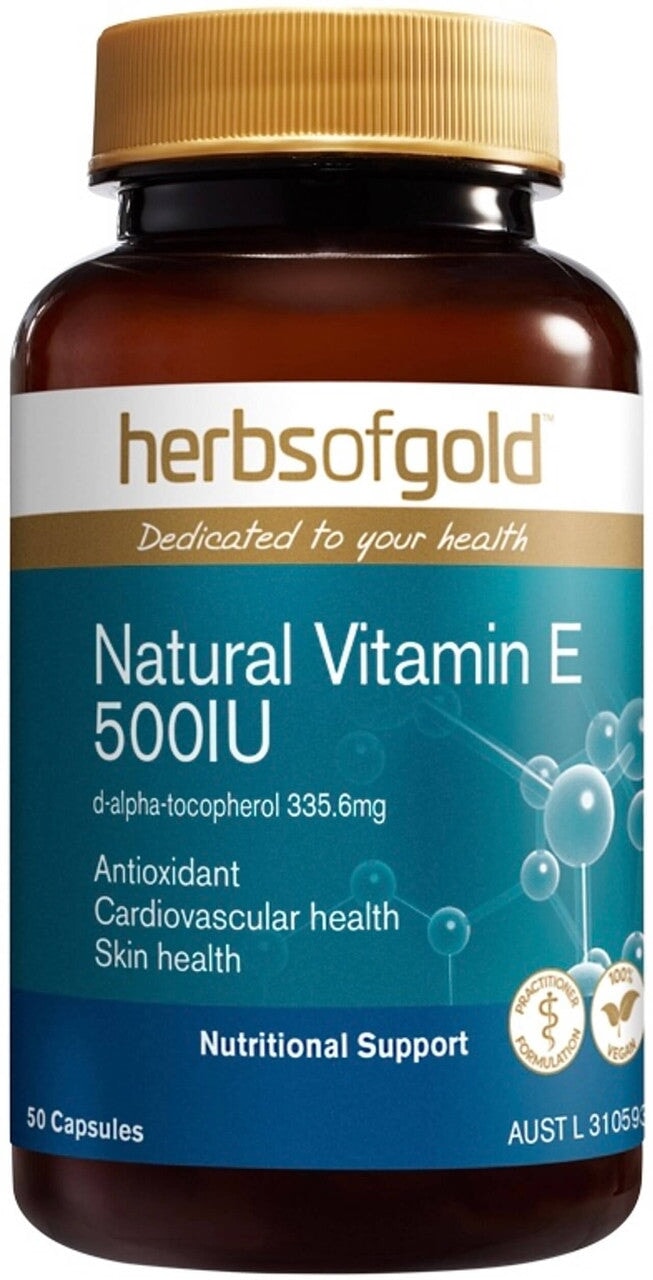 Herbs Of Gold Vegan Vitamin E 500 I.U. | Mr Vitamins