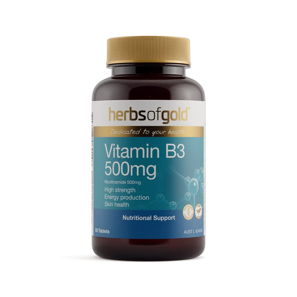 Herbs Of Gold Vitamin B3 500mg | Mr Vitamins