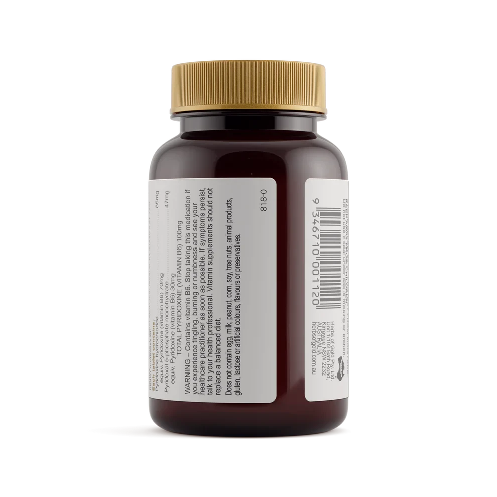 Herbs of Gold Vitamin B6 100mg | Mr Vitamins