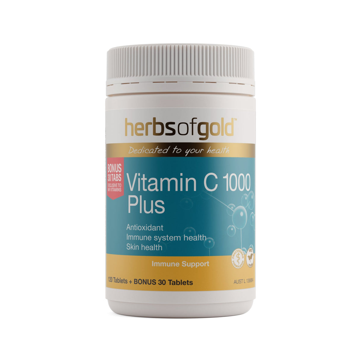 Herbs Of Gold Vitamin C 1000 Plus | Mr Vitamins
