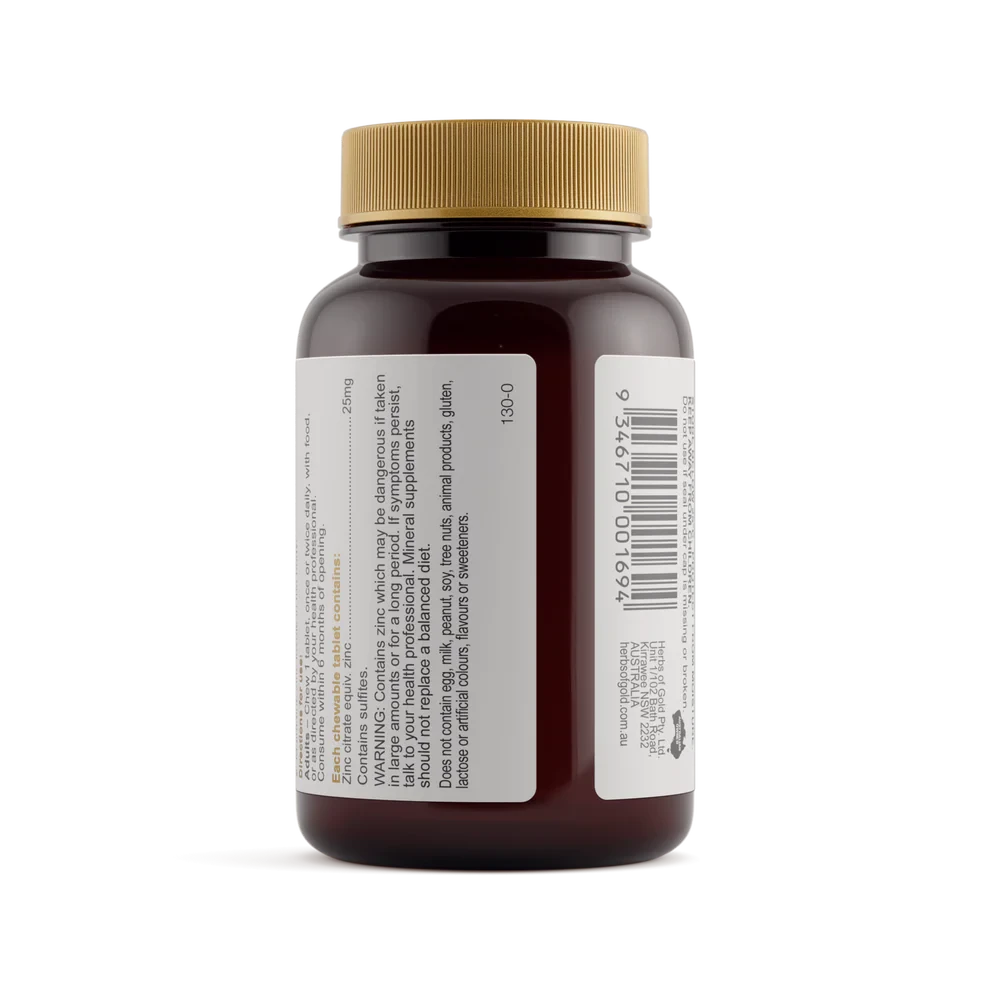 Herbs Of Gold Zinc Chewable | Mr Vitamins