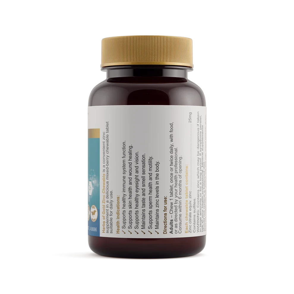 Herbs Of Gold Zinc Chewable | Mr Vitamins