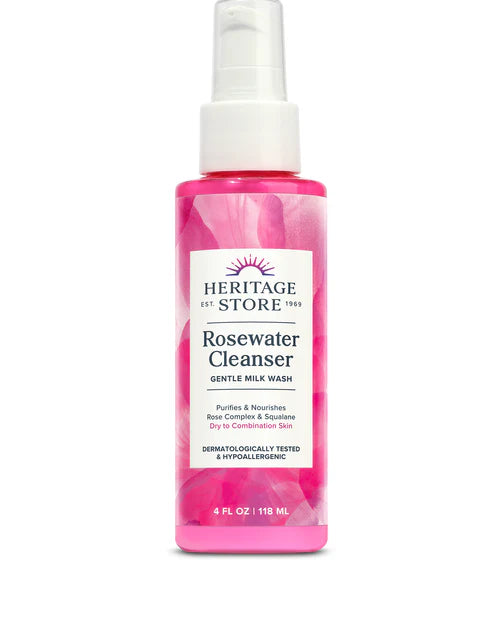 Heritage Store Rosewater Cleanser Dry to Combination Skin